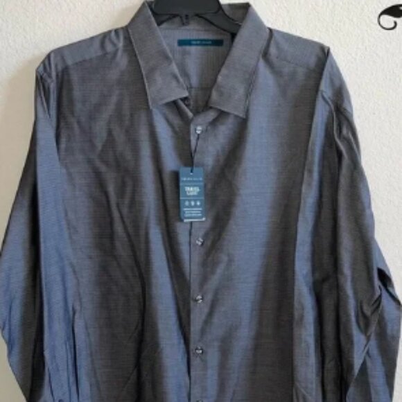 Perry Ellis long sleeve button down shirt, size 3XL, Travel Luxe, BRAND NEW - Picture 1 of 5